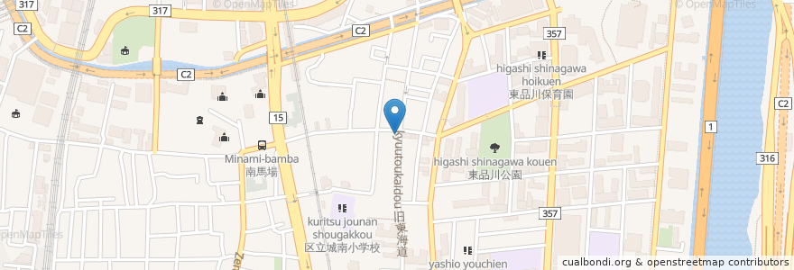 Mapa de ubicacion de 宝㐂家 en 日本, 東京都, 品川区.