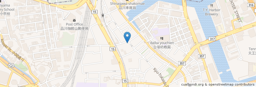 Mapa de ubicacion de SEED　Academy en 일본, 도쿄도, 品川区.