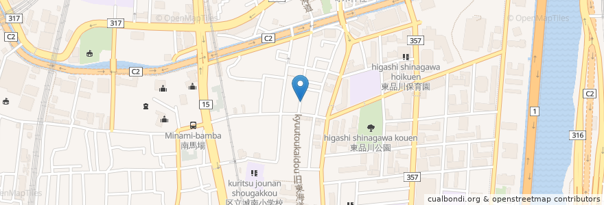 Mapa de ubicacion de タイムズ en Japan, Tokio, 品川区.