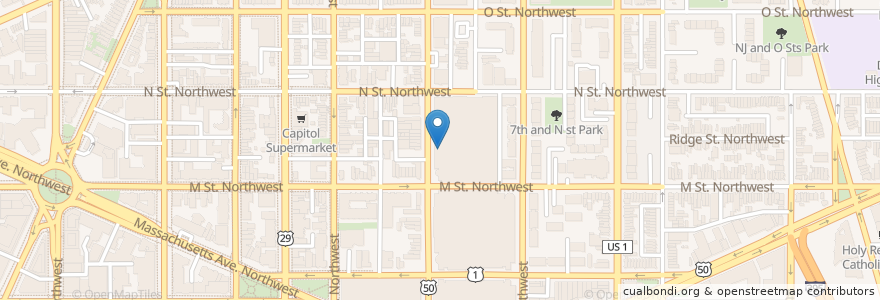 Mapa de ubicacion de Unconventional Diner en Amerika Syarikat, Washington, D.C., Washington.