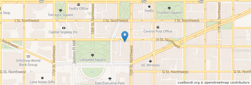 Mapa de ubicacion de White House Deli en 美利坚合众国/美利堅合眾國, 华盛顿哥伦比亚特区/華盛頓特區哥倫比亞特區, 华盛顿/蓽盛頓.