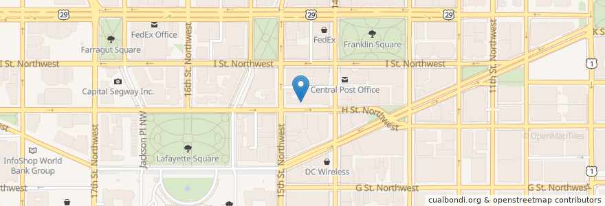Mapa de ubicacion de Café Chocolat en Amerika Syarikat, Washington, D.C., Washington.