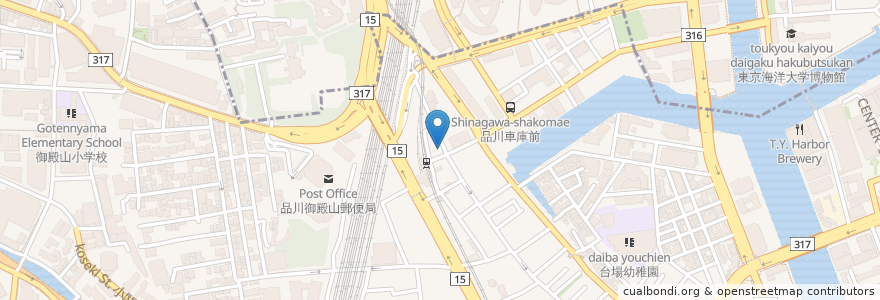 Mapa de ubicacion de 品川メディカルラボ en Japão, Tóquio, 品川区.