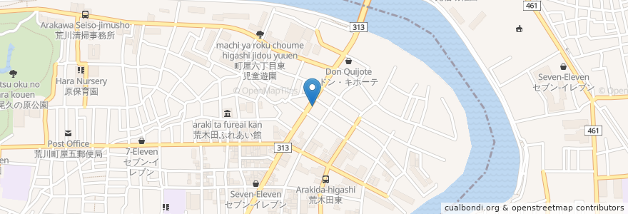 Mapa de ubicacion de しょうだ歯科 en Japon, Tokyo, 足立区.
