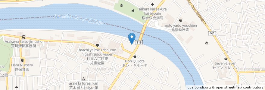 Mapa de ubicacion de ガスト en Japan, Tokyo, Adachi.