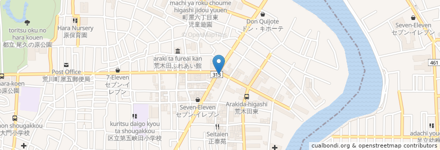 Mapa de ubicacion de とっぽけん en اليابان, 東京都, 足立区.