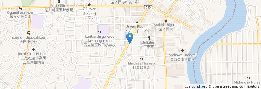 Mapa de ubicacion de 関西焼き 笑顔 en Japan, Tokyo.