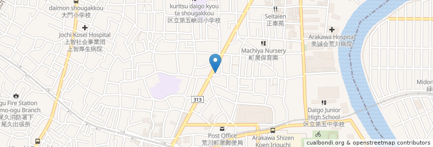 Mapa de ubicacion de 神谷皮膚科 en Japan, 東京都.