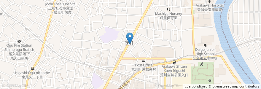 Mapa de ubicacion de CoCo壱番屋 en Giappone, Tokyo.