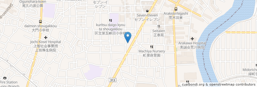 Mapa de ubicacion de ジョナサン en Japonya, 東京都.