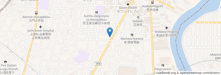 Mapa de ubicacion de 上海菜館 en Japón, Tokio.