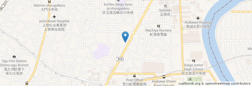 Mapa de ubicacion de こばやし歯科クリニック en Japonya, 東京都.