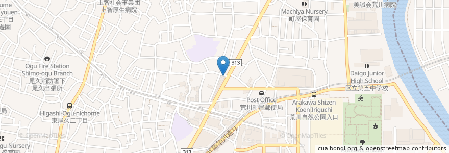 Mapa de ubicacion de やきとりセンター en Japan, 東京都.