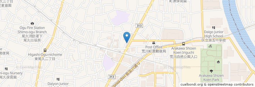 Mapa de ubicacion de 日生薬局 en اليابان, 東京都.