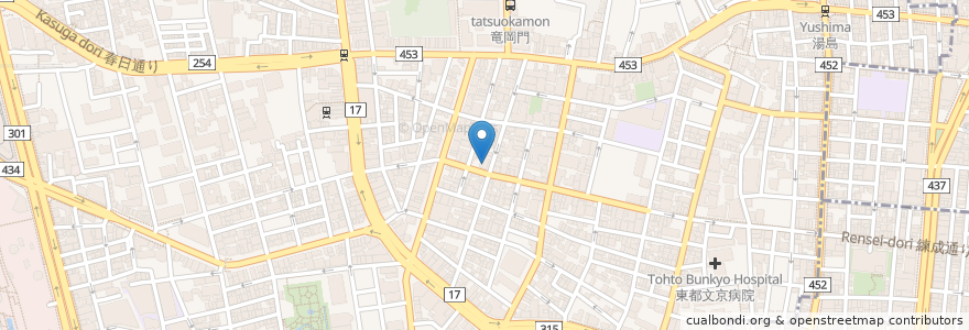 Mapa de ubicacion de ぽけっとランド en Japan, 東京都, 文京区.