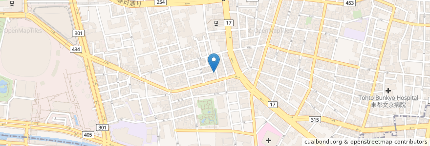 Mapa de ubicacion de 居酒や 八八八 en اليابان, 東京都, 文京区.