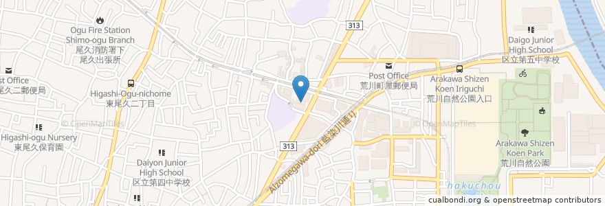 Mapa de ubicacion de 井上歯科医院 en Japonya, 東京都.