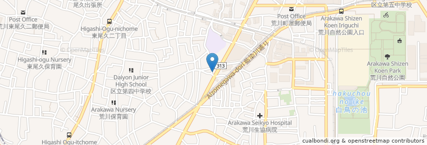 Mapa de ubicacion de あら田 en Japan, Tokyo.