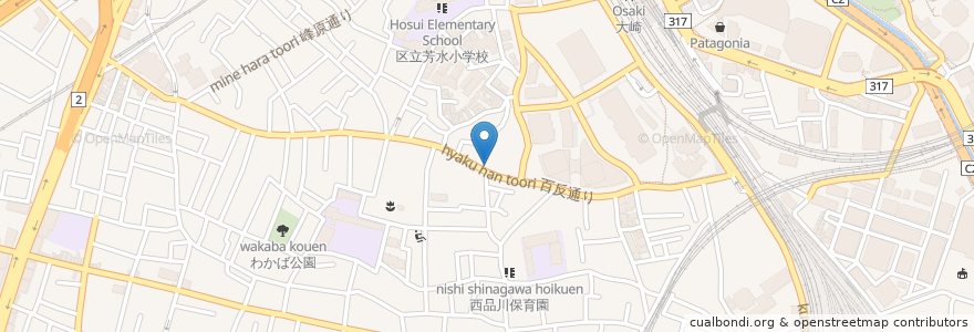 Mapa de ubicacion de 南勢薬局 en Japonya, 東京都, 品川区.