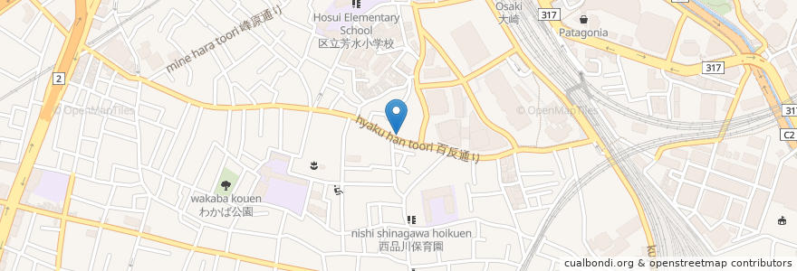 Mapa de ubicacion de 乾杯食堂くあるた en 日本, 東京都, 品川区.