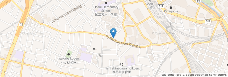 Mapa de ubicacion de Bスマイル歯科・矯正歯科 en Japonya, 東京都, 品川区.