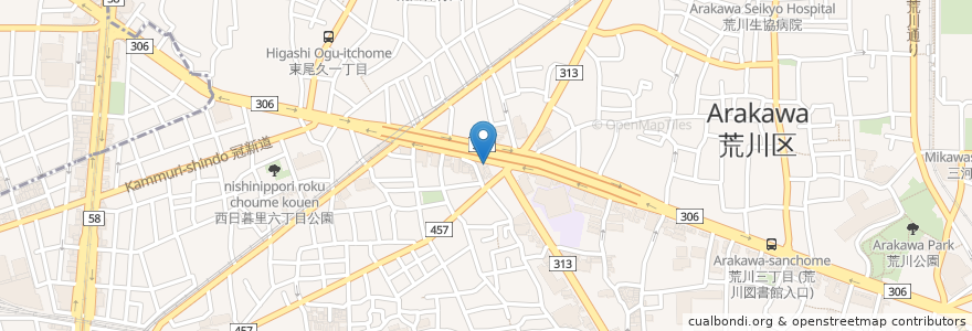 Mapa de ubicacion de すき家 en 日本, 東京都.