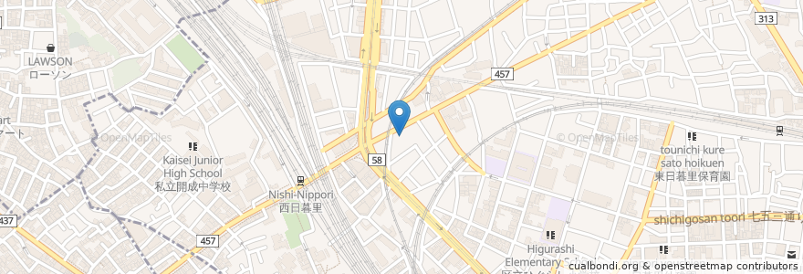 Mapa de ubicacion de ホルモン焼肉 en Jepun, 東京都.