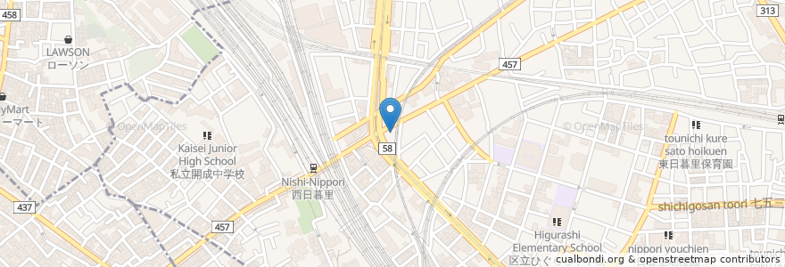 Mapa de ubicacion de Aging Beef en Japan, 東京都.