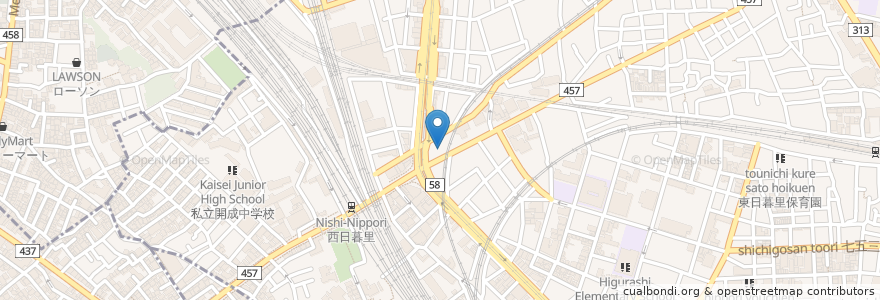 Mapa de ubicacion de 瀧乃家 en 日本, 东京都/東京都.