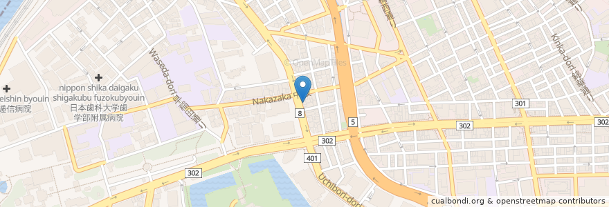 Mapa de ubicacion de らーめん金椋 en Япония, Токио, Тиёда.
