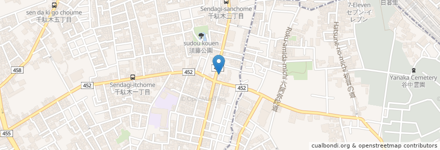 Mapa de ubicacion de 福よし en ژاپن, 東京都, 文京区.