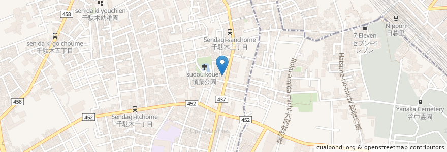 Mapa de ubicacion de さかなや道場 en Jepun, 東京都, 文京区.