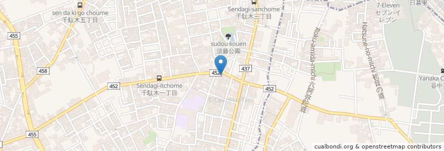 Mapa de ubicacion de mocaro en Japon, Tokyo, 文京区.