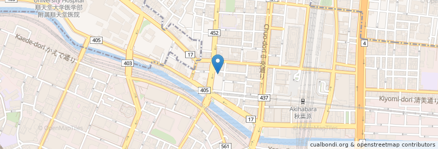 Mapa de ubicacion de アニカラヒーロー en 日本, 東京都, 千代田区.