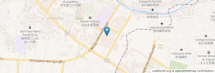 Mapa de ubicacion de サーティーワンアイスクリーム en Giappone, Tokyo, 調布市.