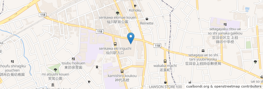 Mapa de ubicacion de サーティワンアイスクリーム en ژاپن, 東京都, 調布市.