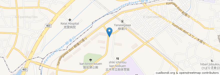 Mapa de ubicacion de 柳瀬川動物病院 en Japão, 埼玉県.
