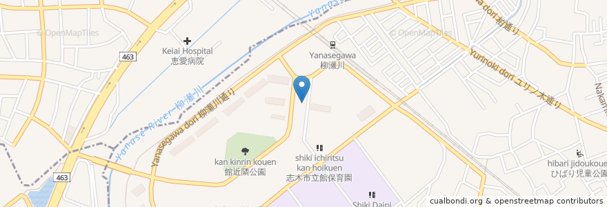 Mapa de ubicacion de 街なかふれあい・サロン スペース和 en 日本, 埼玉県, 志木市.
