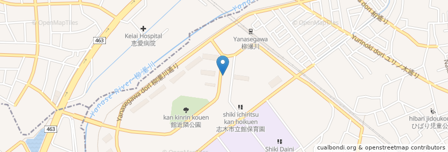 Mapa de ubicacion de 珈琲館 路 en Япония, Сайтама, 志木市.