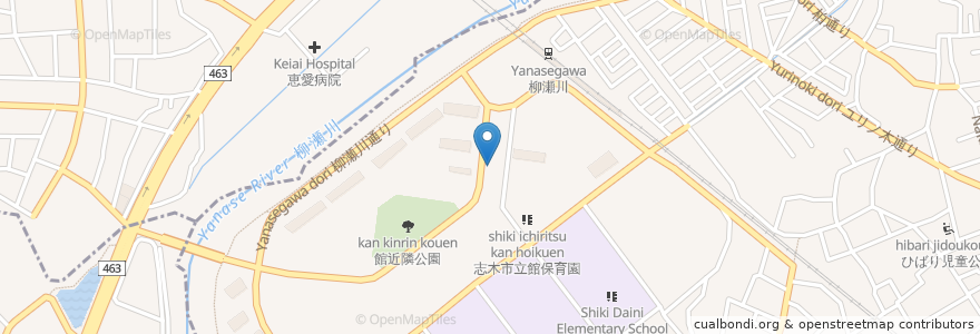 Mapa de ubicacion de 麺や まつ木 en Япония, Сайтама, 志木市.
