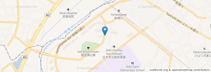 Mapa de ubicacion de ペアモール歯科 en اليابان, 埼玉県, 志木市.