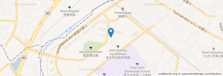 Mapa de ubicacion de ヤマハ音楽教室 en Japonya, 埼玉県, 志木市.