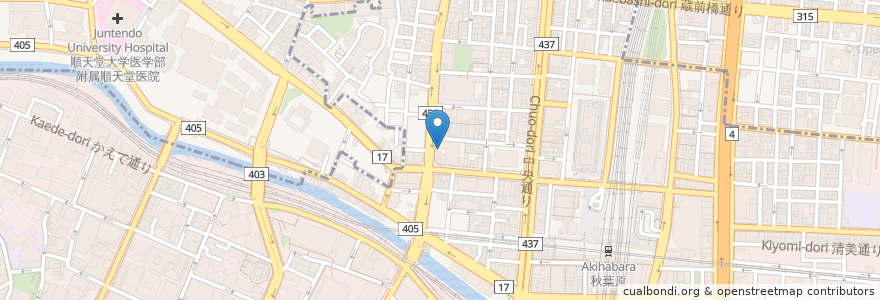 Mapa de ubicacion de maidcafe & bar HONEY & BAKE en Japonya, 東京都, 千代田区.