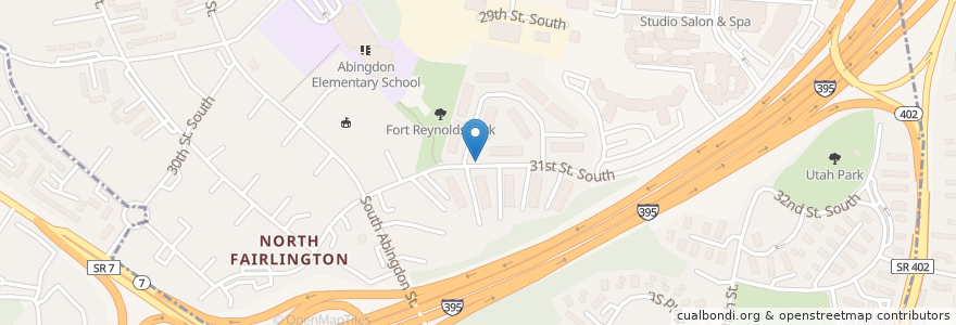 Mapa de ubicacion de Capital Bikeshare en Amerika Syarikat, Virginia, Arlington County, Arlington.