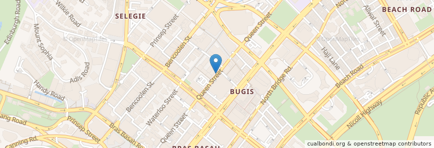 Mapa de ubicacion de BlueSG en Singapore, Central.