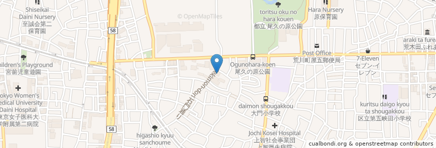 Mapa de ubicacion de 北豊島 医療専門学校 en Japon, Tokyo.