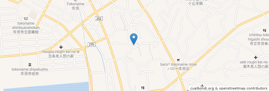 Mapa de ubicacion de 土管坂休憩所 en Япония, Айти, Токонамэ.