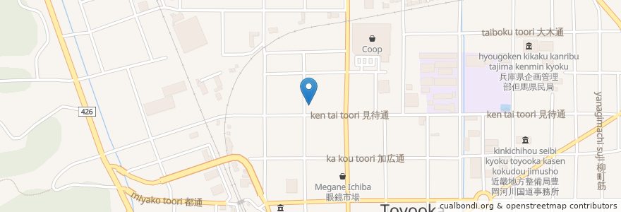 Mapa de ubicacion de ともえ歯科 en Jepun, 兵庫県, 豊岡市.