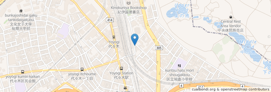 Mapa de ubicacion de 養老の瀧 en 日本, 東京都, 新宿区, 渋谷区.