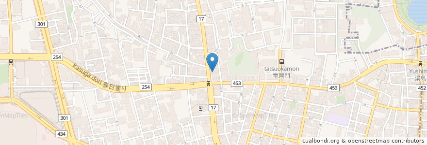 Mapa de ubicacion de タク歯科クリニック en 日本, 東京都, 文京区.